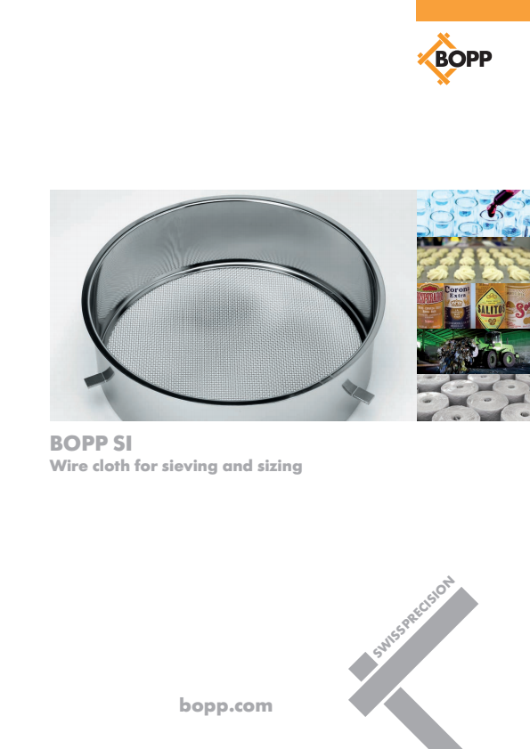 Bopp SI Sieving And Sizing